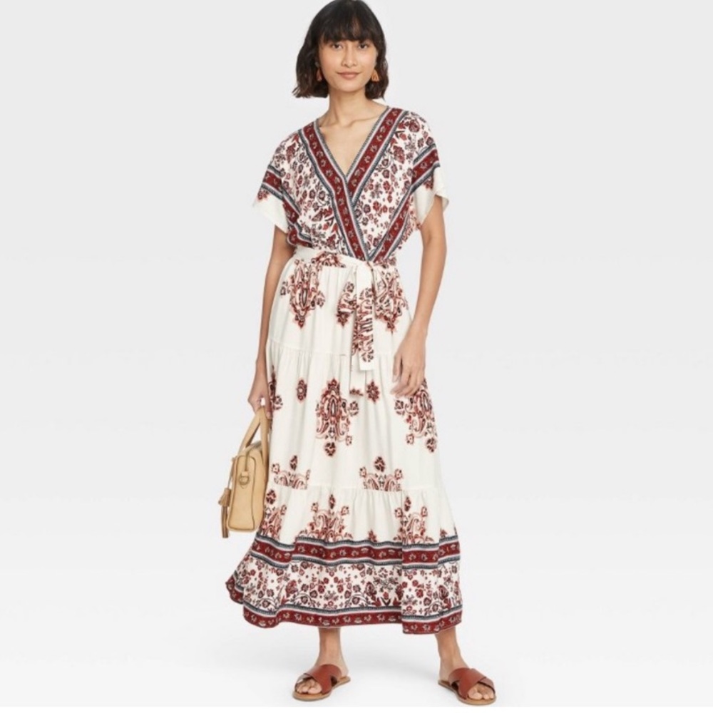 Knox Rose long kimono style dress size L